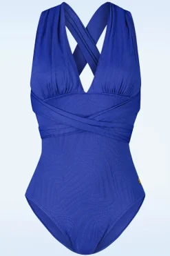TC Beach Multiway Badpak In Blue Waves>Vrouwen Badpakken