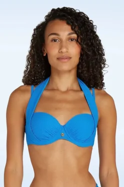 TC Beach Multiway Bikinitop In Blue Snake>Vrouwen Bikini's