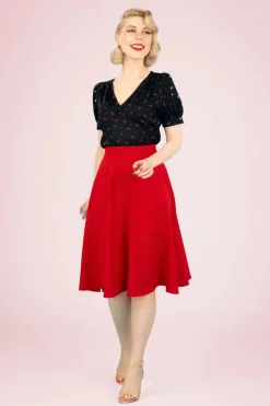 Banned Retro My Summer Staple Swing Rok In Rood>Vrouwen Rokken