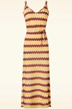 King Louie Nadya Maxi Jurk Carmine In Mock Oranje>Vrouwen Plus Size Jurken