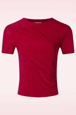 Vintage Chic for Topvintage Nancy Top In Rood>Vrouwen Truitjes