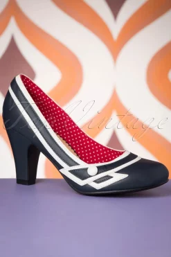 Banned Retro Nautical Kelly Lee Pumps In Marineblauw>Vrouwen Pumps