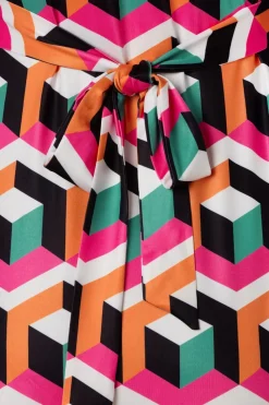 Smashed Lemon Nina Maxi Jurk In Multi><noscript><img width=