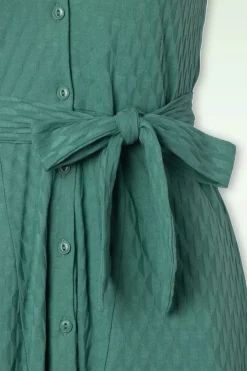 King Louie Nova Jurk Manelli Jacquard In Smoke Groen><noscript><img width=