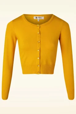 Mak Sweater Nyla Cropped Vest In Honing>Vrouwen Vestjes