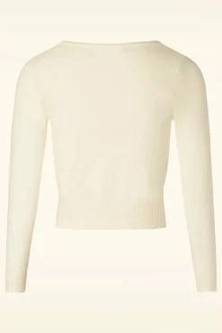 Mak Sweater Nyla Cropped Vest In Ivoor><noscript><img width=