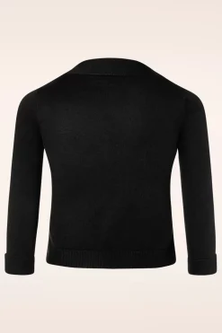 Mak Sweater Oda Vest Met Open Voorkant In Zwart>Vrouwen Bolero's & Capes