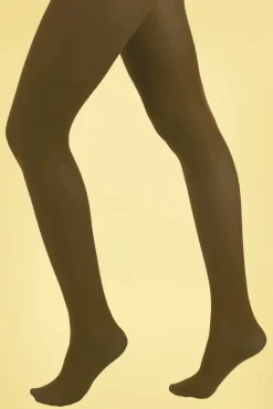 Pamela Mann Opaque Panty In Donker Olijfgroen>Vrouwen Panty's