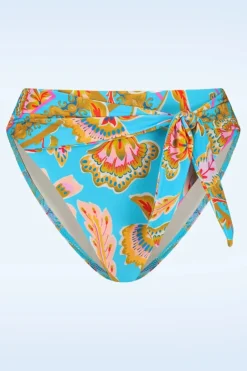 Cyell Orient High Waist Bikini Broekje In Blauw>Vrouwen Bikini's