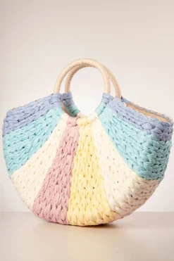 Amici Orleans Geweven Rotan Tas In Pastel><noscript><img width=