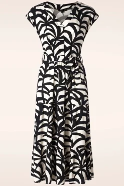 Smashed Lemon Paloma Maxi Jurk In Zwart En Zand>Vrouwen Plus Size Jurken