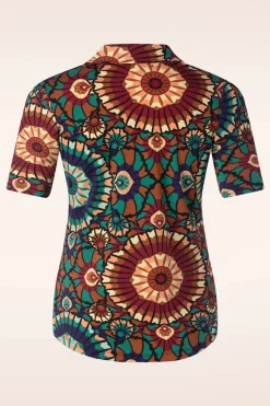 King Louie Patty Torini Blouse In Evening Blauw>Vrouwen Blouses