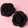 ZaZoo Pin-Up Paar Zwarte Bloem Haarclips>Vrouwen Haaraccessoires