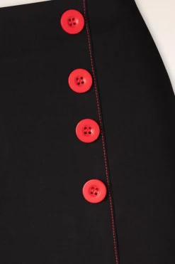 Banned Retro Pin-Up Short In Zwart><noscript><img width=