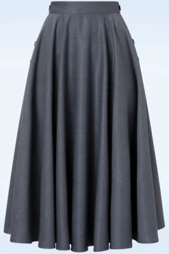 Banned Retro Polly May Swingrok In Blauw>Vrouwen Rokken