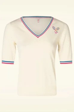 Blutsgeschwister Pretty Preppy Special Top In Atletisch Wit>Vrouwen Truitjes