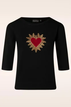 Vixen Queen Of Hearts Trui In Zwart>Vrouwen Truitjes