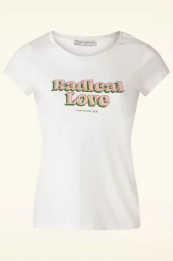 Mademoiselle Yu00e9Yu00e9 Radical Love T-Shirt In Ecru>Vrouwen T-Shirts