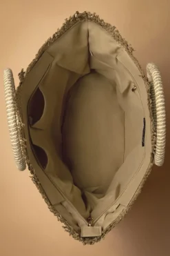 Smashed Lemon Raffia Boho Draagtas In Zand>Vrouwen Tassen