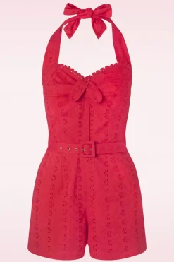 Timeless Raven Playsuit In Rood>Vrouwen Playsuits & Jumpsuits