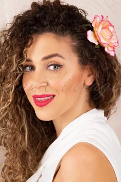 Topvintage Boutique Collection Ravishing Rose Haarclip In Roze>Vrouwen Haaraccessoires