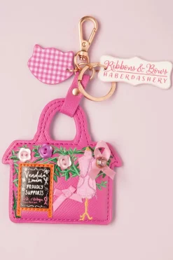 Vendula Ribbons And Bows Haberdashery Sleutelhanger In Roze>Vrouwen Tassen