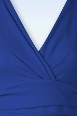 Vintage Chic for Topvintage Rinda Maxi-Jurk In Koningsblauw><noscript><img width=