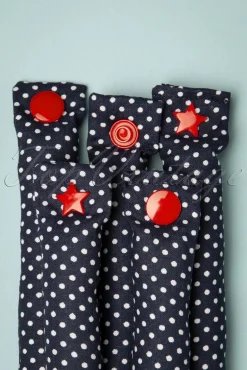 Lieblingsstucke By JuttaVerena Rock The Dots - Set Van 12 Krulspelden In Marineblauw><noscript><img width=