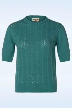 Circus Ruth Sweater In Teal>Vrouwen Truitjes