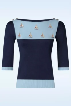 Vixen Sail Away Trui In Blauw>Vrouwen Truitjes
