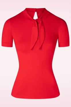 Banned Retro Sandy Loves Danny Top In Rood>Vrouwen Tops