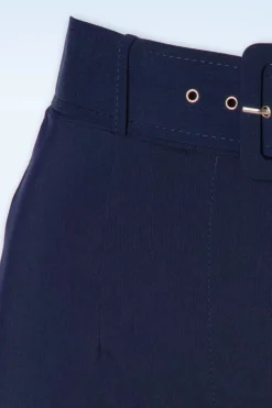 Vintage Chic for Topvintage Sasha Pantalon In Marineblauw><noscript><img width=