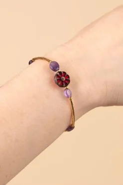 Urban Hippies Sassy Ametista Armband In Goud En Paars>Vrouwen Sieraden