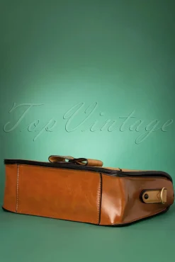 Banned Retro Scandal Office Handtas In Camel En Cognac><noscript><img width=