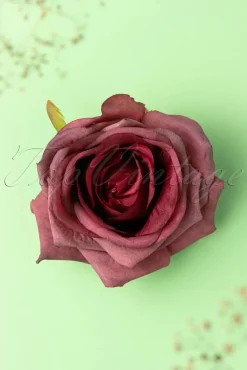 Banned Retro Scented Love Flower Haarclip In Bordeauxrood>Vrouwen Haaraccessoires