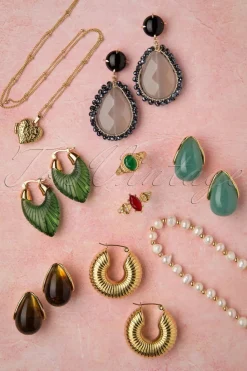 Topvintage Boutique Collection Selflove Ring In Goud En Groen><noscript><img width=