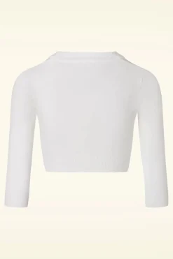 Mak Sweater Shela Cropped Vest In Ivoor>Vrouwen Vestjes