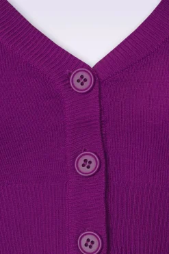 Mak Sweater Shela Cropped Vest In Paars><noscript><img width=