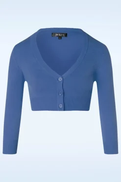 Mak Sweater Shela Cropped Vest In Viola Lblauw>Vrouwen Vestjes