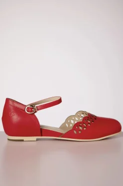 Charlie Stone Siena Ballerina Flats In Rood>Vrouwen Ballerina's