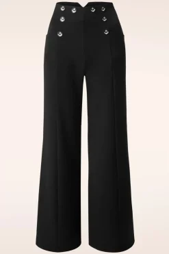 Banned Retro Stay Awhile Broek In Zwart>Vrouwen Broeken