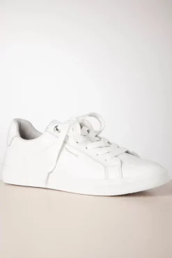 Tamaris Steffi Lederen Sneakers In Wit><noscript><img width=