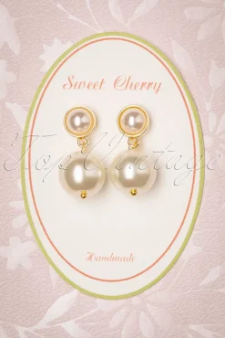 Sweet Cherry Stijlvolle Pareloorbellen In Ivoor>Vrouwen Sieraden