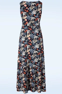 Seasalt Strand Glass Maxi Jurk In Collaged Sea Maritime Blue>Vrouwen Plus Size Jurken