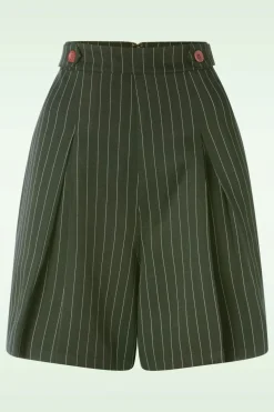 Banned Retro Stripe Sail Short In Groen>Vrouwen Broeken