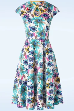 Banned Retro Summer Bee Swing Jurk In Wit>Vrouwen Plus Size Jurken