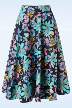 Banned Retro Summer Bee Swing Rok In Marineblauw>Vrouwen Rokken