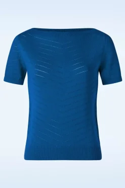 Pretty Vacant Suzie Boothals Top In Koningsblauw>Vrouwen Truitjes