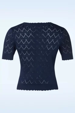 Banned Retro Sweet Gardina Trui In Marineblauw>Vrouwen Truitjes