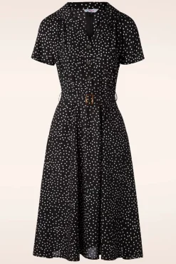 Banned Retro Swingjurk Met Stippen In Zwart>Vrouwen Swing Jurken